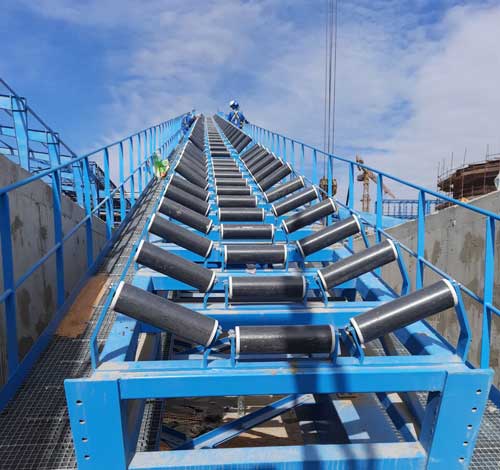 steel structure for conveyor system