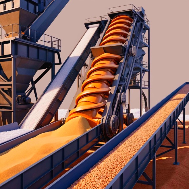 screw conveyor in Egypt desert