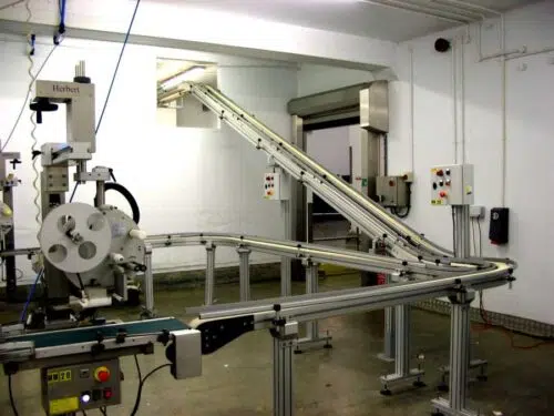 Automation integrator installing modular conveyor